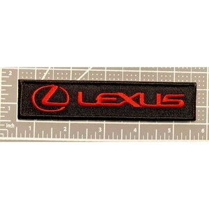Lexus Racing Motorsports Red Black Logo 5in Patch Iron / Sew-On